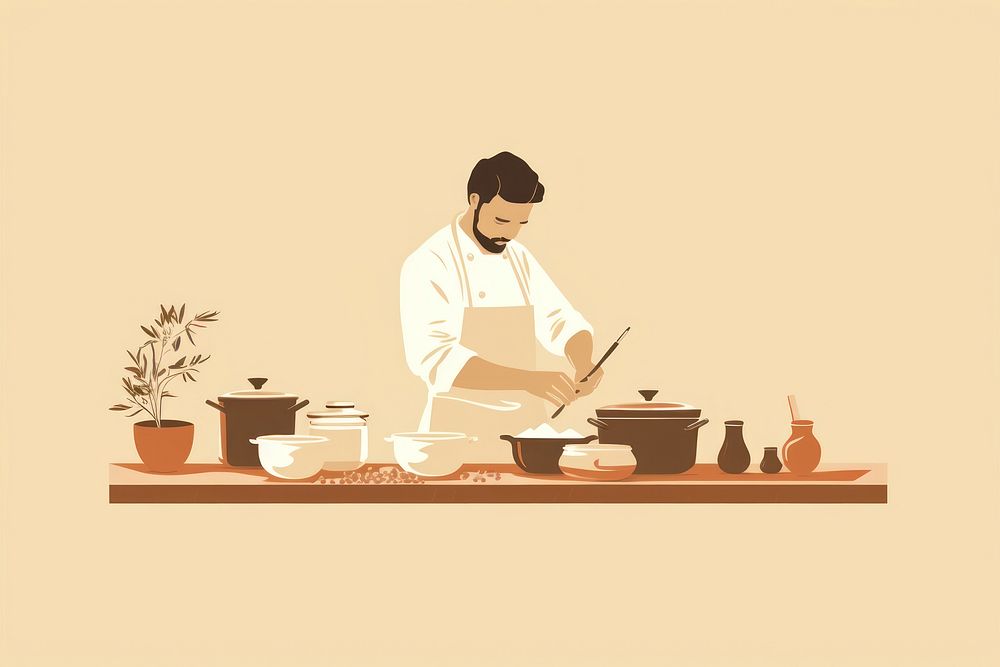 Professional cook chef creativity standing. AI generated Image by rawpixel.
