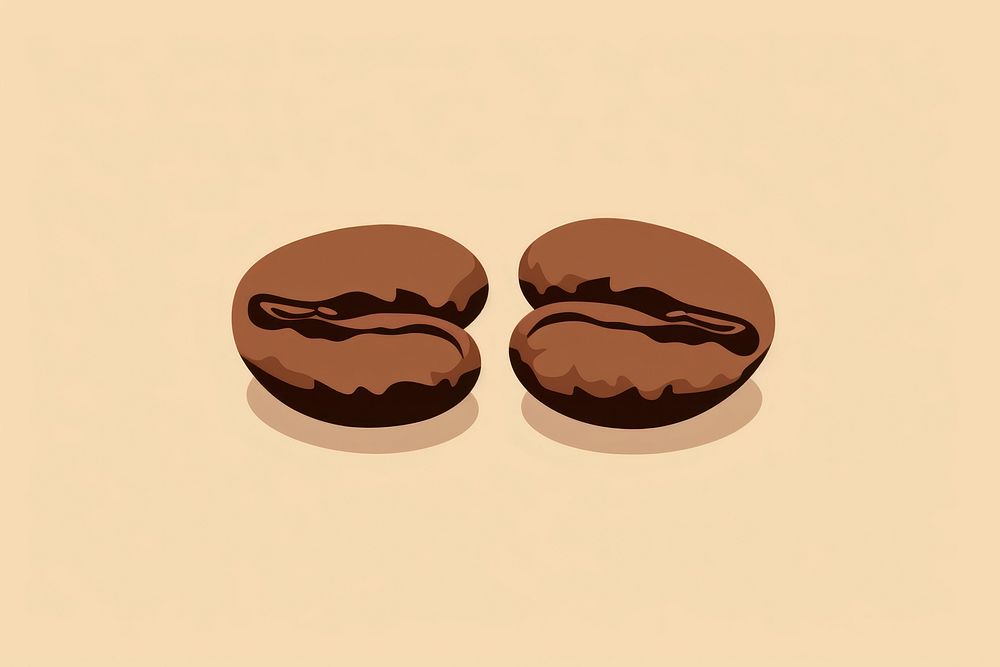 Coffee beans food confectionery chocolate. AI generated Image by rawpixel.