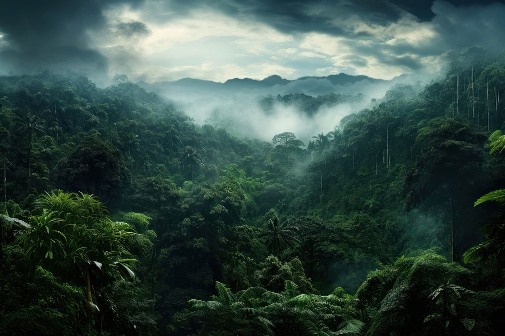Jungle forest land vegetation. AI generated Image by rawpixel.