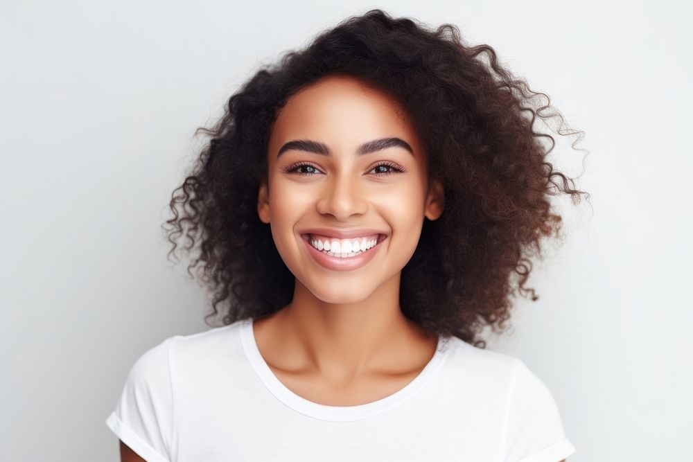 Woman portrait smiling female. 