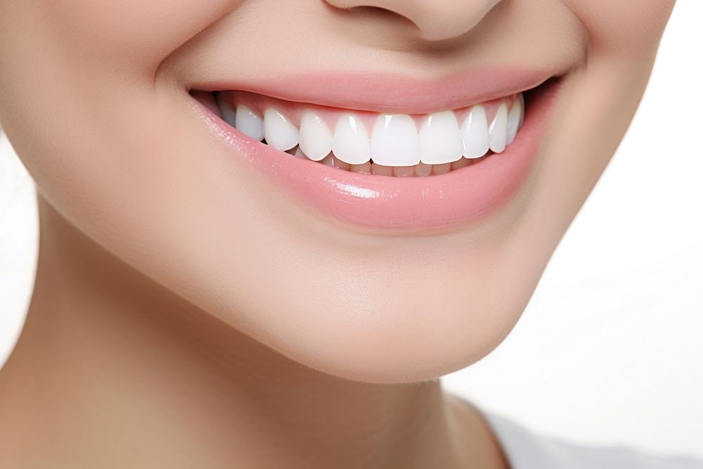 Woman teeth portrait smiling. 