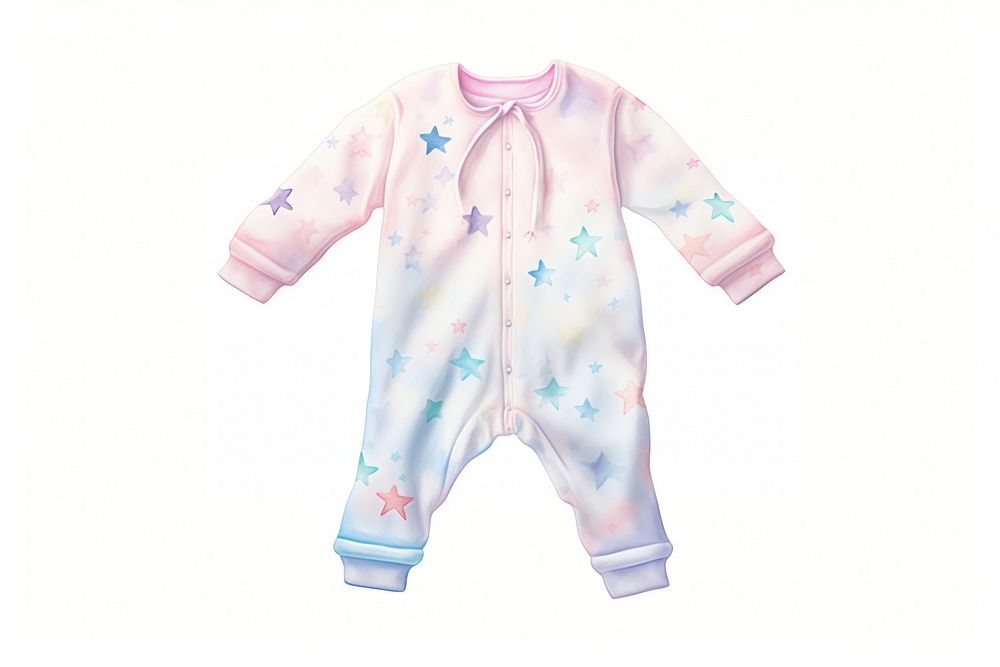 Galaxy pajamas white background outerwear innocence. AI generated Image by rawpixel.