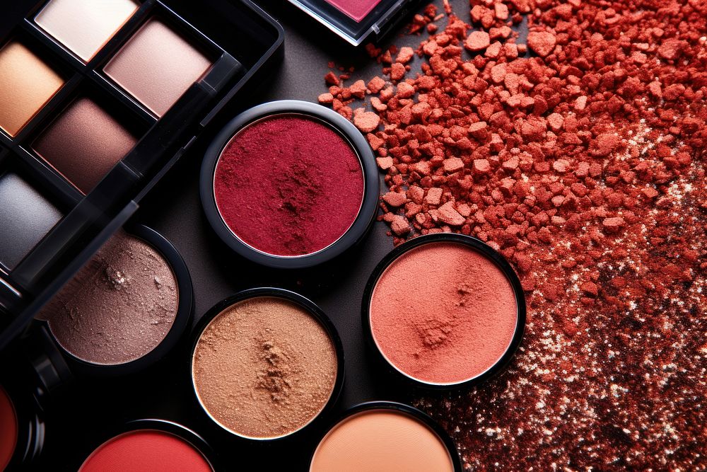 Cosmetics palette beauty product variation. AI generated Image by rawpixel.