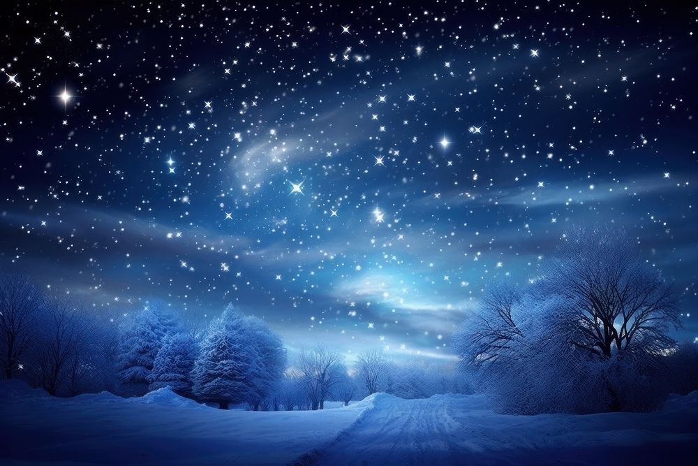 Christmas outdoor sky night outdoors landscape astronomy. AI generated Image by rawpixel.