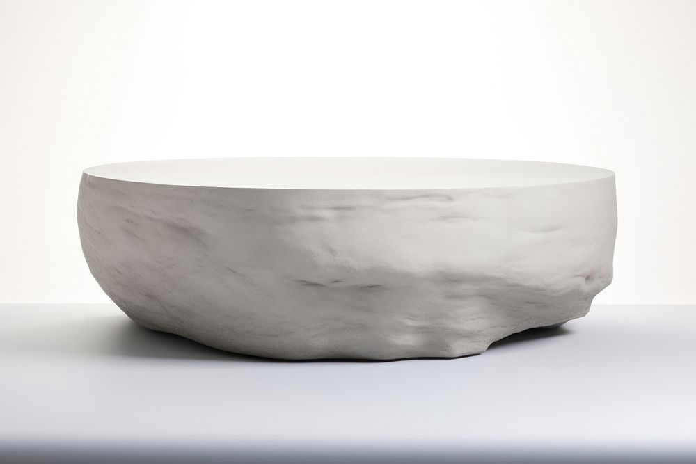 Circle gray rock podium stand furniture table simplicity. AI generated Image by rawpixel.