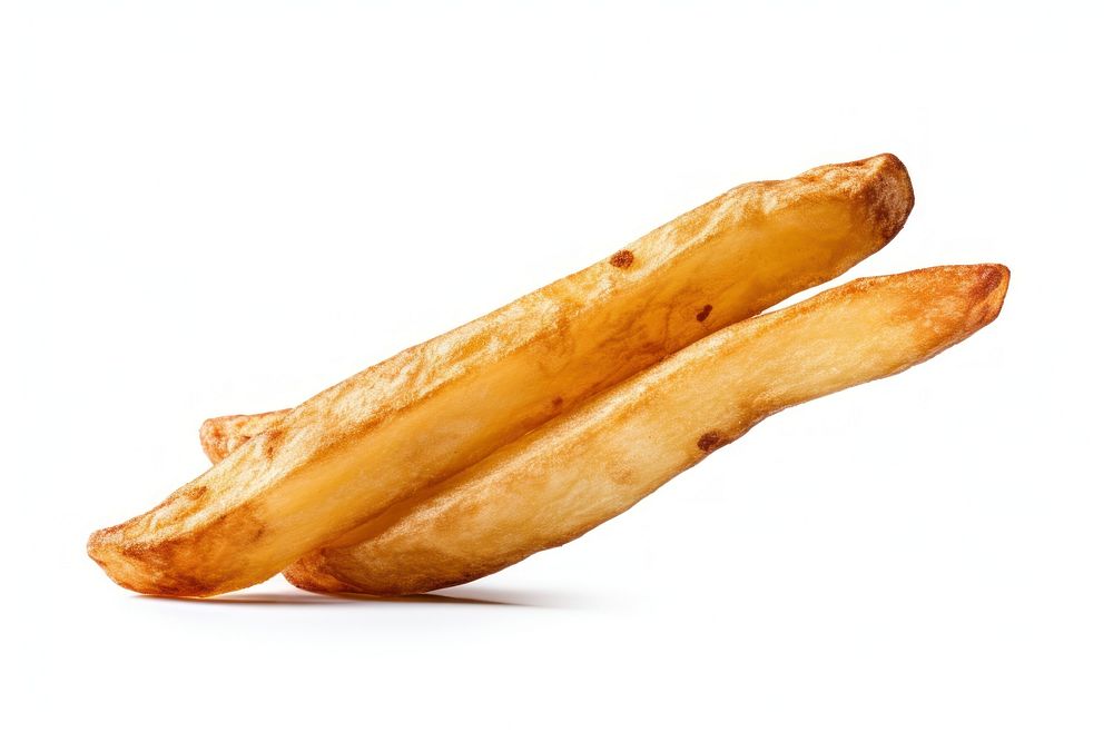 Potato fry food white background freshness. AI generated Image by rawpixel.