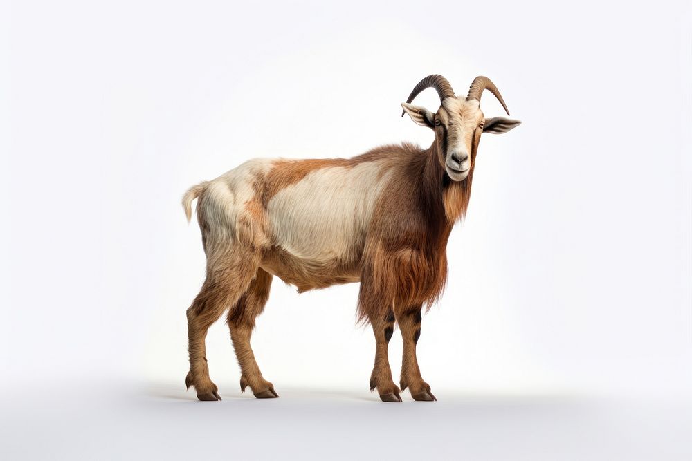 Alpine goat livestock wildlife animal. AI generated Image by rawpixel.