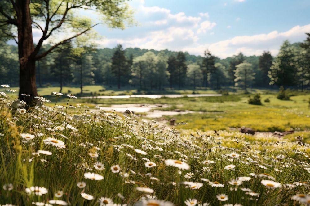 Empty amezon meadow landscape grassland outdoors. AI generated Image by rawpixel.
