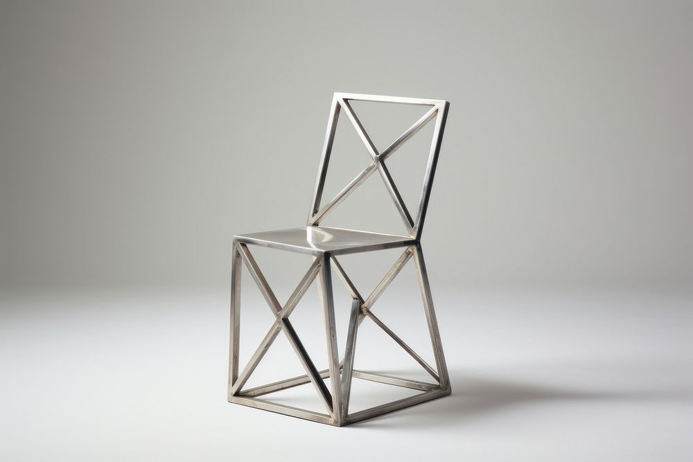 Chair furniture steel architecture. AI generated Image by rawpixel.