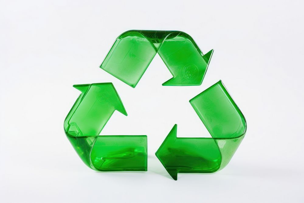Recycle icon grass white background recycling. AI generated Image by rawpixel.