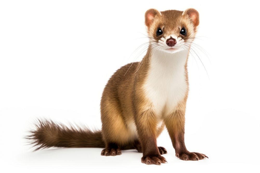 Weasel wildlife animal mammal. AI generated Image by rawpixel.