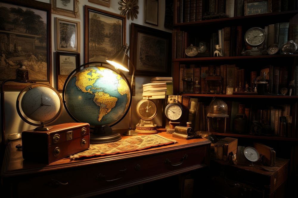 World furniture globe. AI Free Photo rawpixel