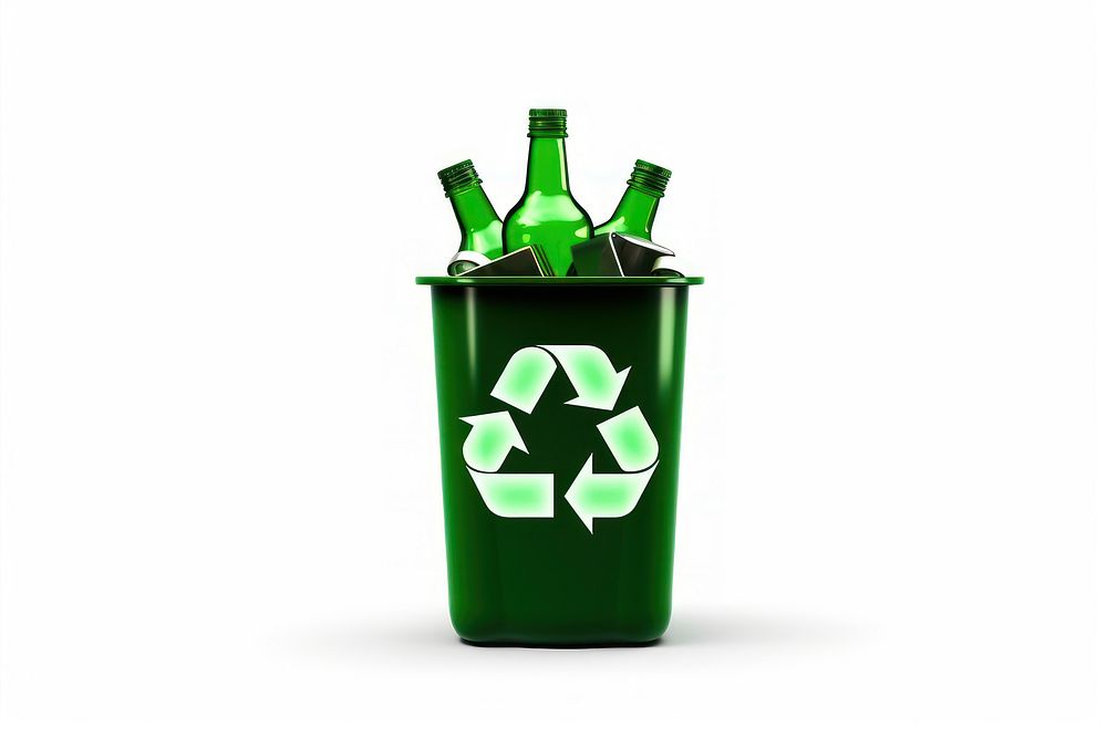 Bottle recycling white background refreshment. AI generated Image by rawpixel.
