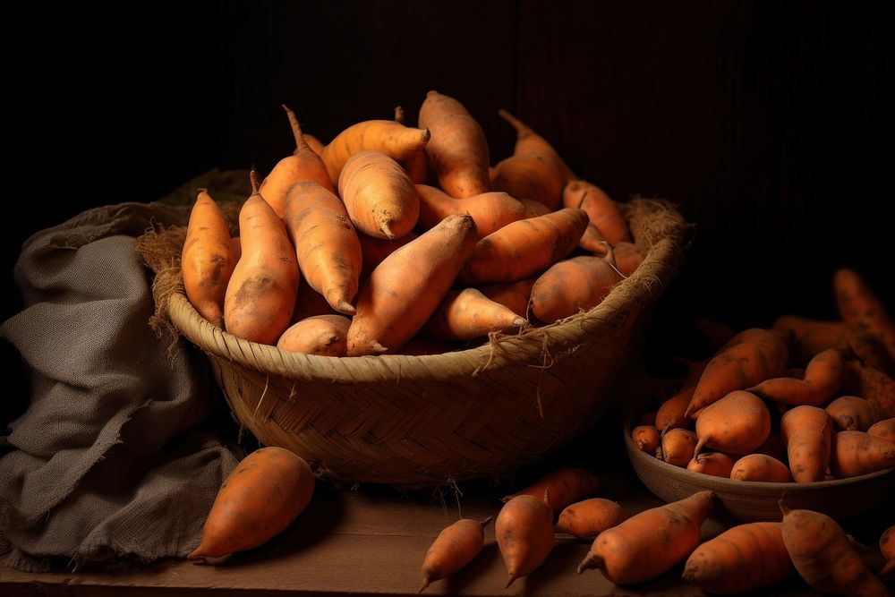 Autumn vegetable food sweet potato. AI generated Image by rawpixel.