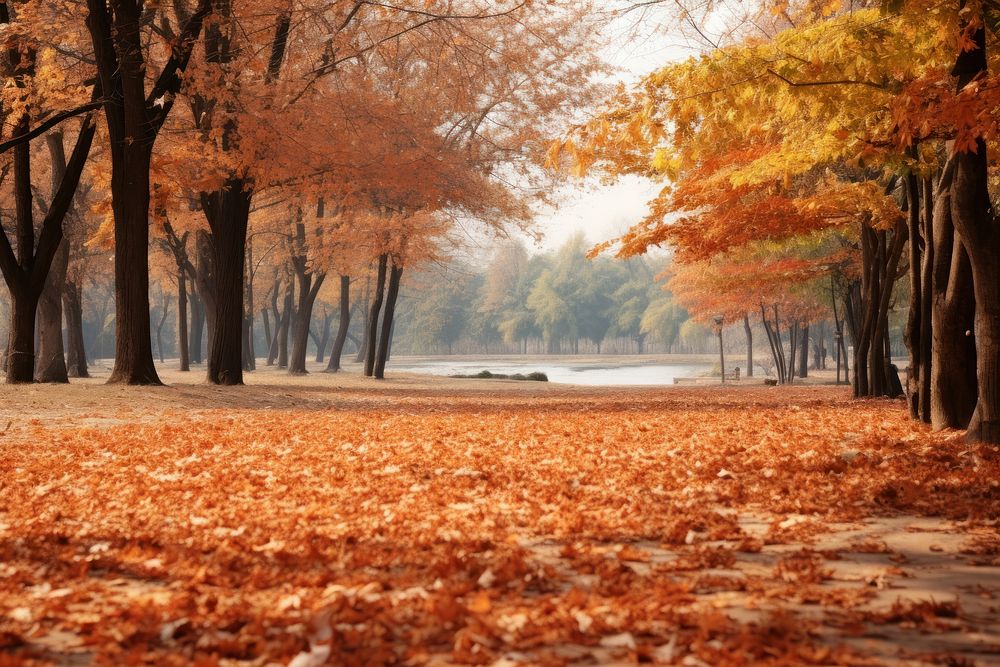 Autumn outdoors nature leaf. AI generated Image by rawpixel.