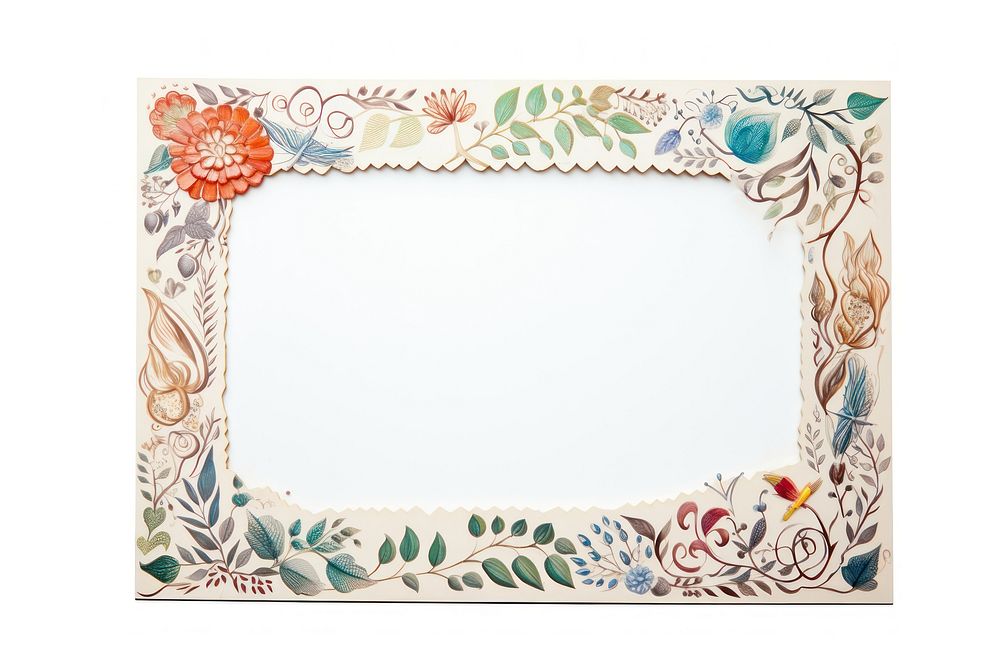 Photo Frame frame art white background. AI generated Image by rawpixel.