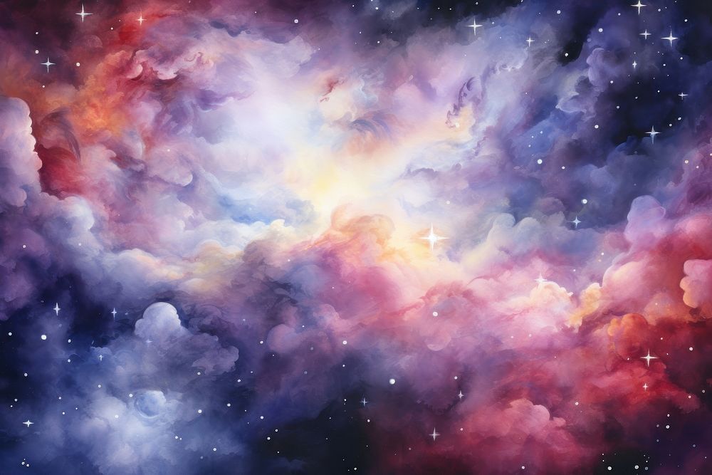 Astronomy nebula space universe backgrounds cloudscape. AI generated Image by rawpixel.