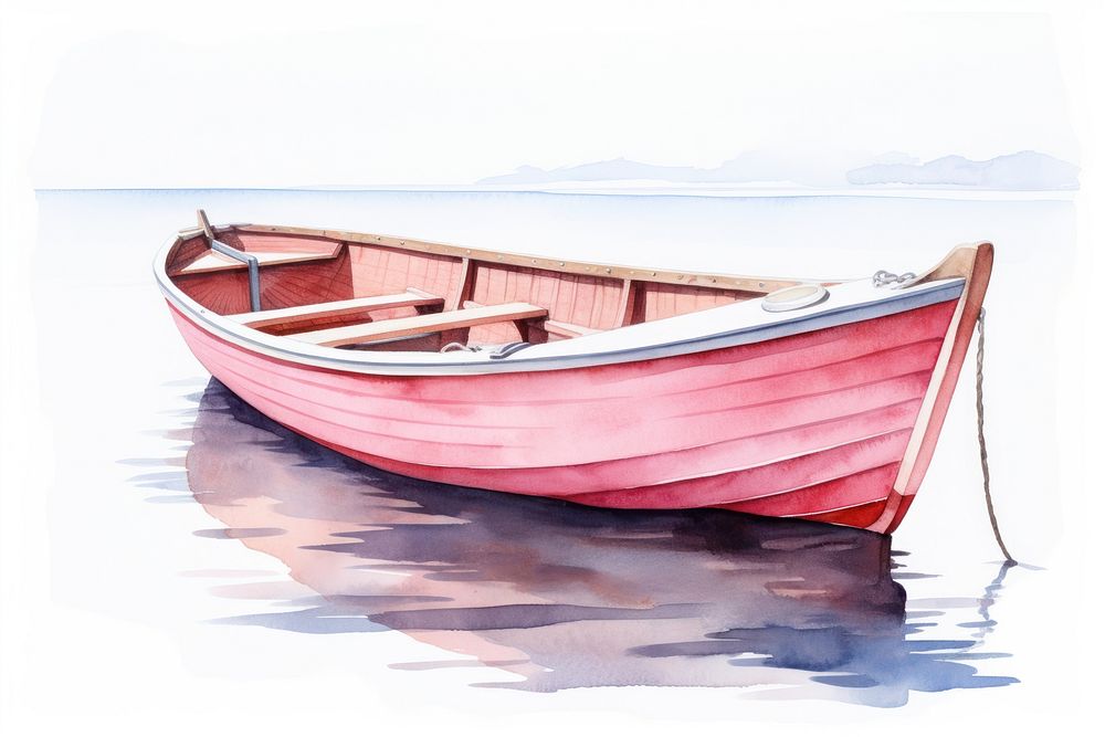 Boat watercraft vehicle rowboat. AI generated Image by rawpixel.