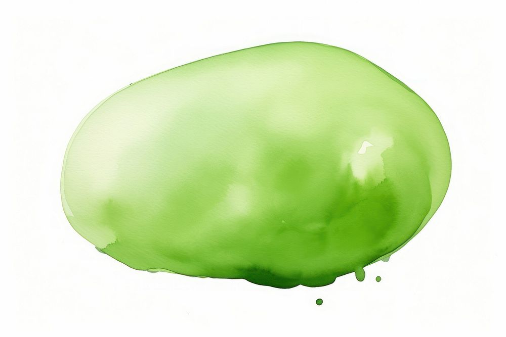 Green blob food white background freshness. AI generated Image by rawpixel.