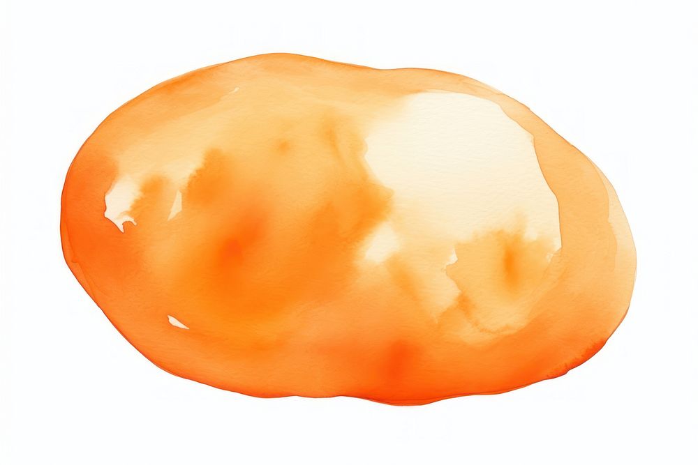 Orange blob food white background grapefruit. AI generated Image by rawpixel.