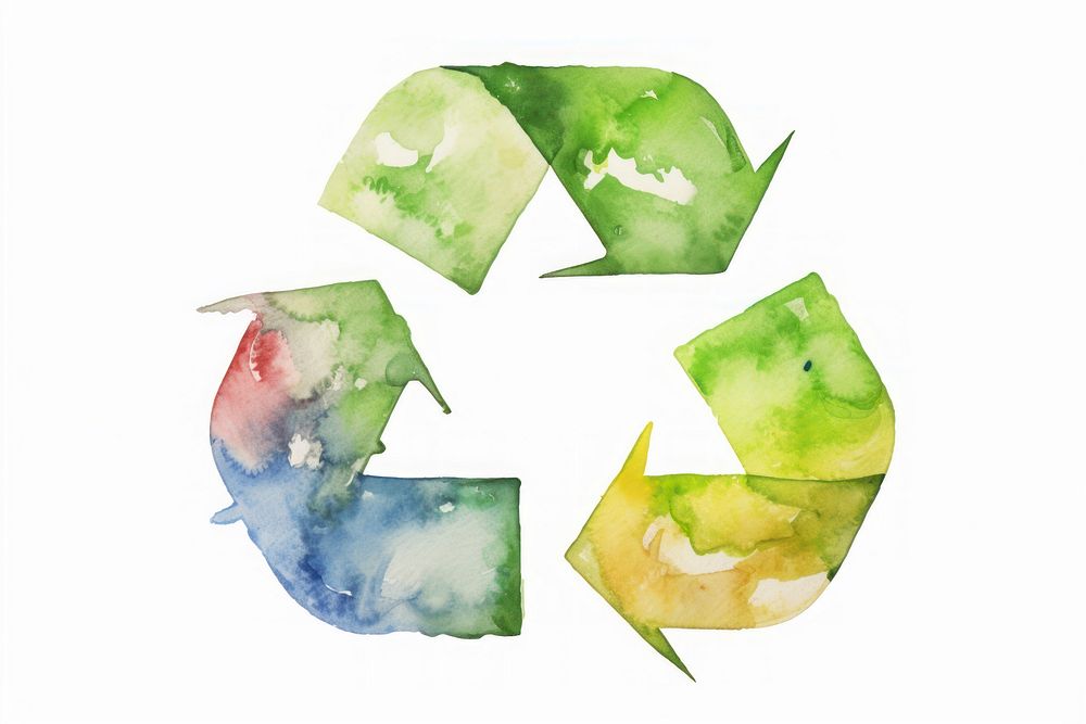 Recycle white background recycling circle. AI generated Image by rawpixel.