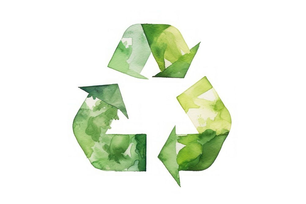 Recycle white background recycling circle. AI generated Image by rawpixel.