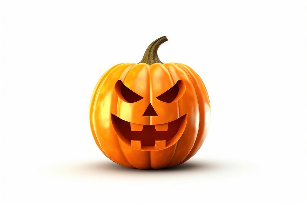 Scary pumpkin halloween vegetable food. AI generated Image by rawpixel.