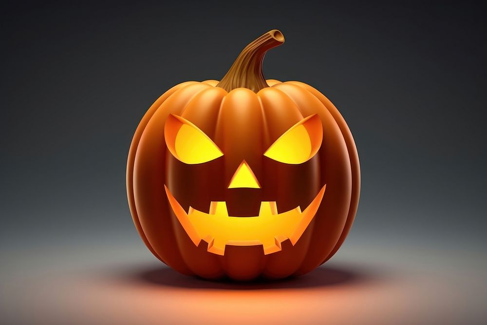 Scary pumpkin halloween lantern anthropomorphic. AI generated Image by rawpixel.