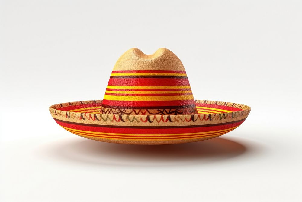 Sombrero hat white background headwear. AI generated Image by rawpixel.