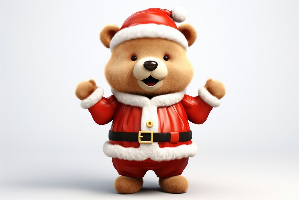 Cute bear figurine plush toy. AI generated Image by rawpixel.
