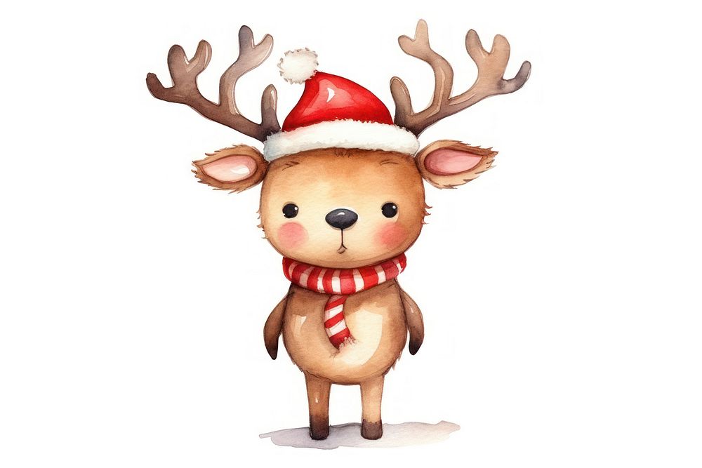 Animal christmas mammal winter. AI generated Image by rawpixel.