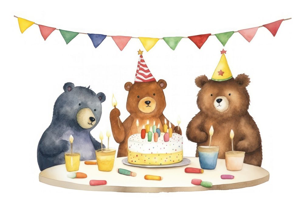 Animal party dessert cake food. AI generated Image by rawpixel.