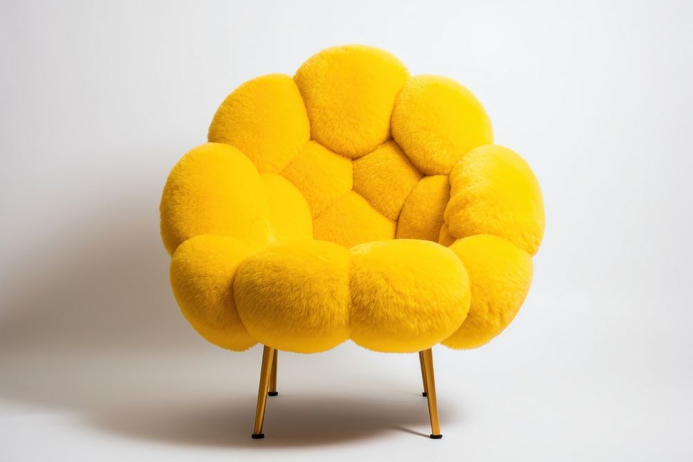 Yellow armchair, home furniture. AI generated Image by rawpixel.