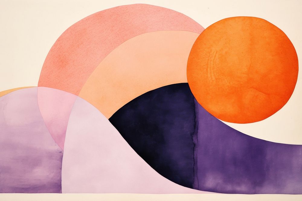 Abstract painting purple shape design | Premium Photo Illustration ...