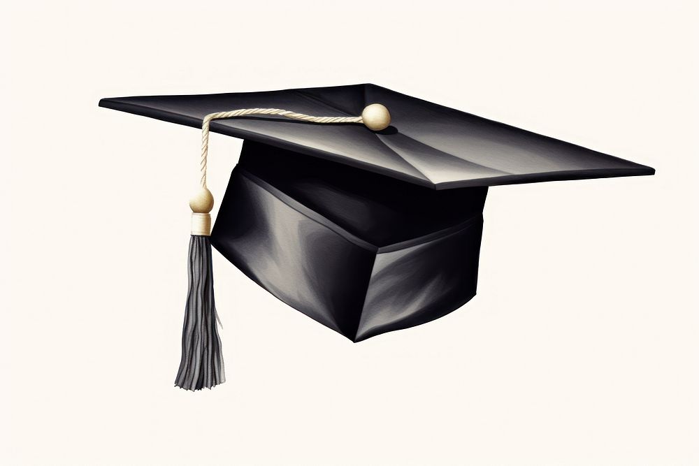 Graduation cap mortarboard university education. AI generated Image by rawpixel.