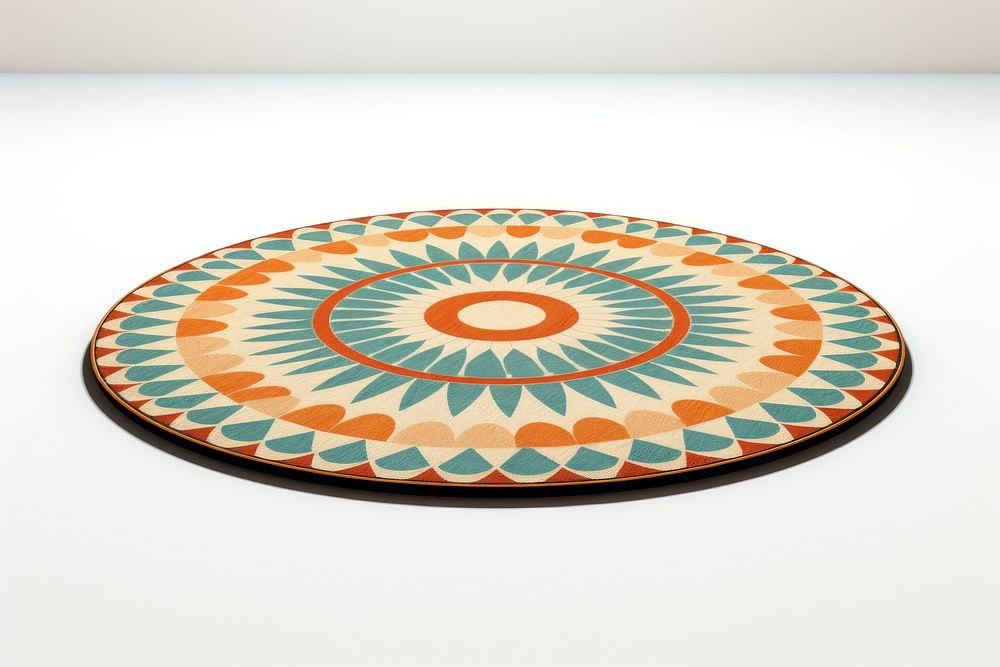 Circle carpet, home decor. AI generated Image by rawpixel.