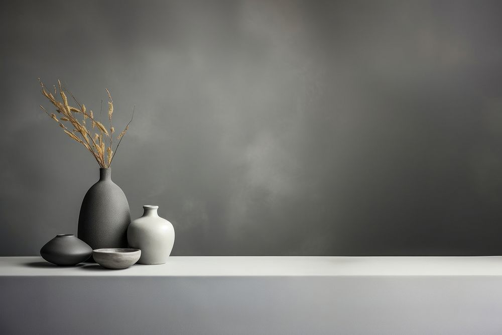 Porcelain vase arrangement decoration. AI generated Image by rawpixel.