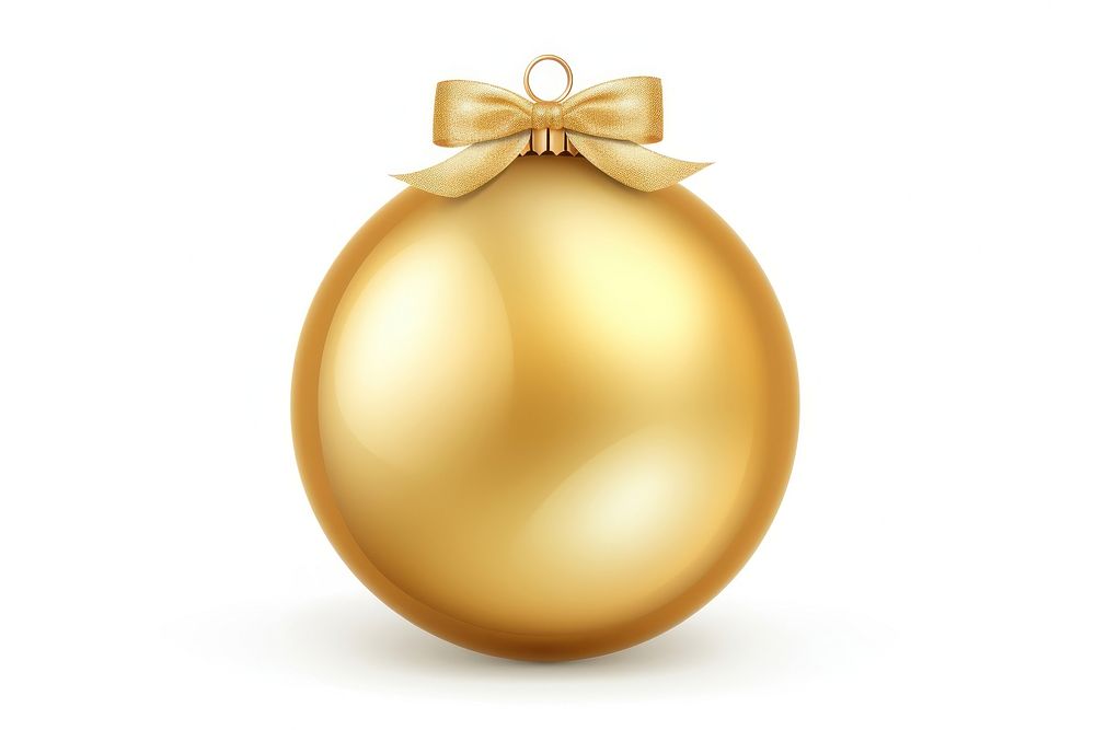 Christmas Ball gold christmas jewelry. AI generated Image by rawpixel.