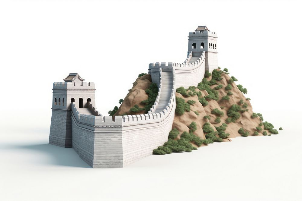 Great Wall Of China architecture building castle. 