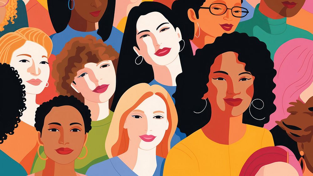 Diverse women empowerment. AI generated Image by rawpixel.