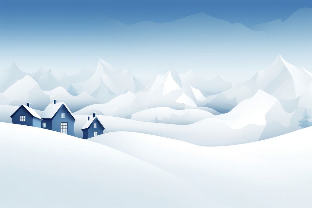 Snow Mountain snow architecture landscape. AI generated Image by rawpixel.
