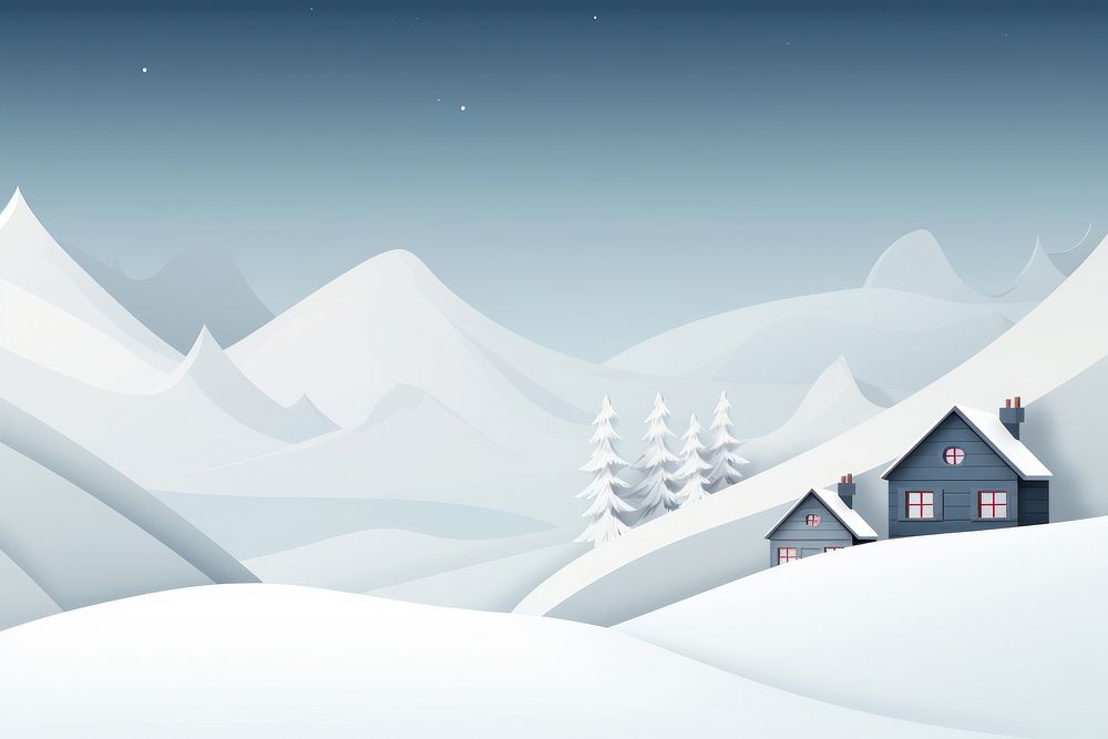 Snow Mountain mountain snow architecture. AI generated Image by rawpixel.