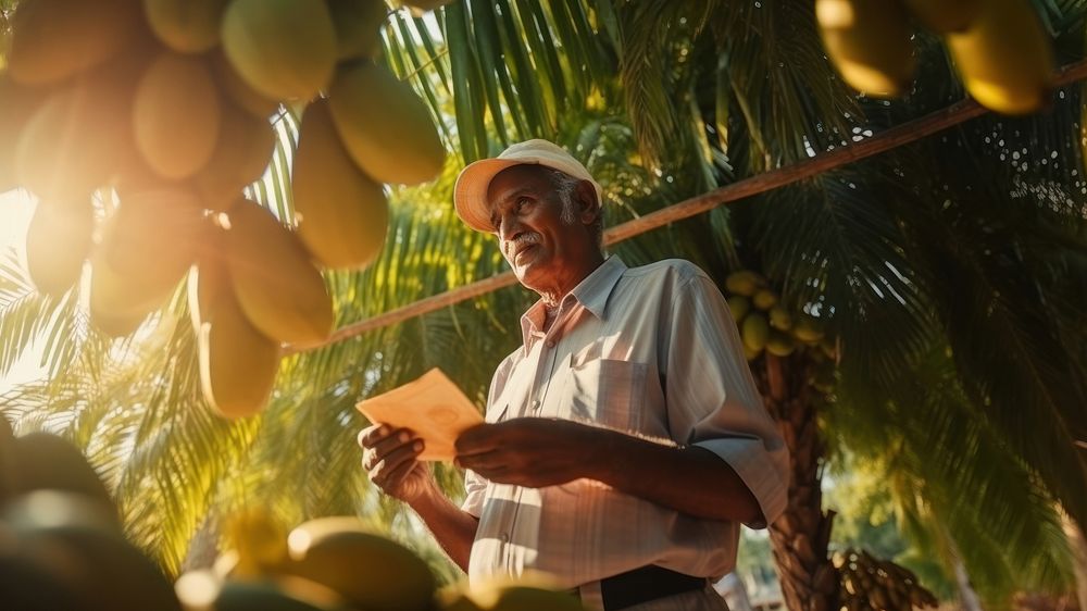 Adult agriculture sunlight standing.  