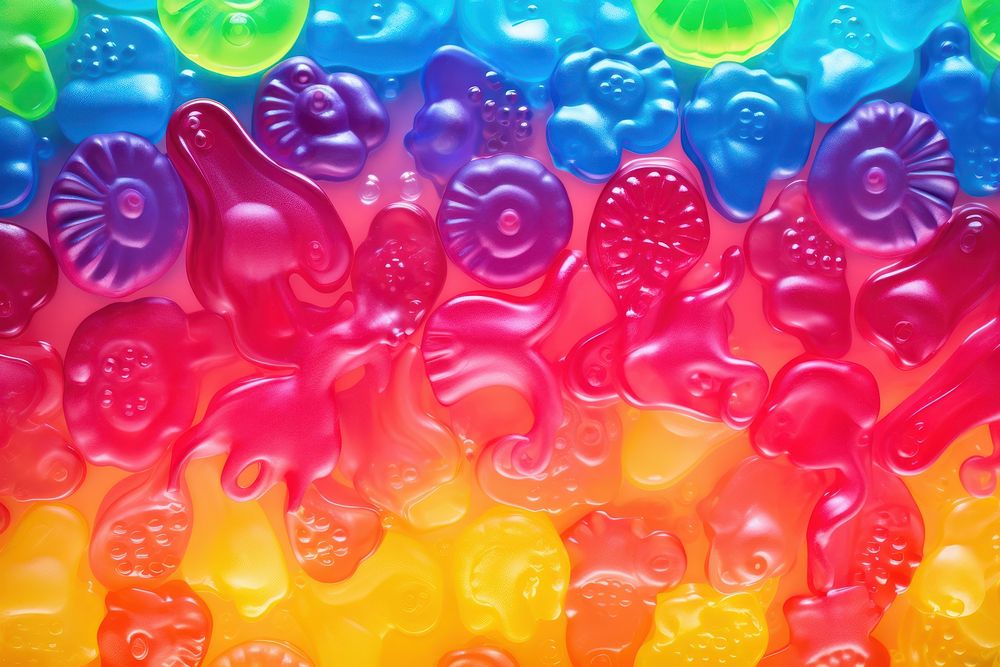 Jelly food confectionery backgrounds. 