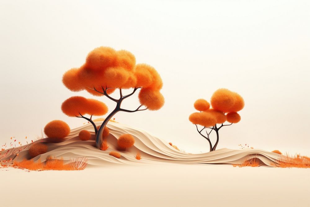 Autumn landscape outdoors plant tree. AI generated Image by rawpixel.