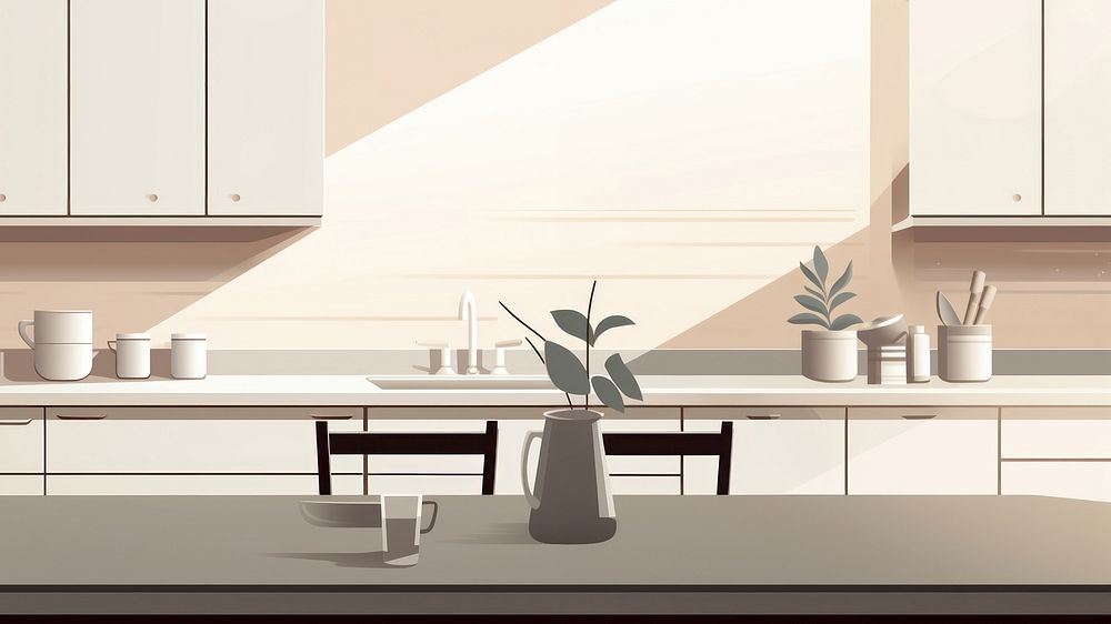 Kitchen furniture chair room. AI generated Image by rawpixel.