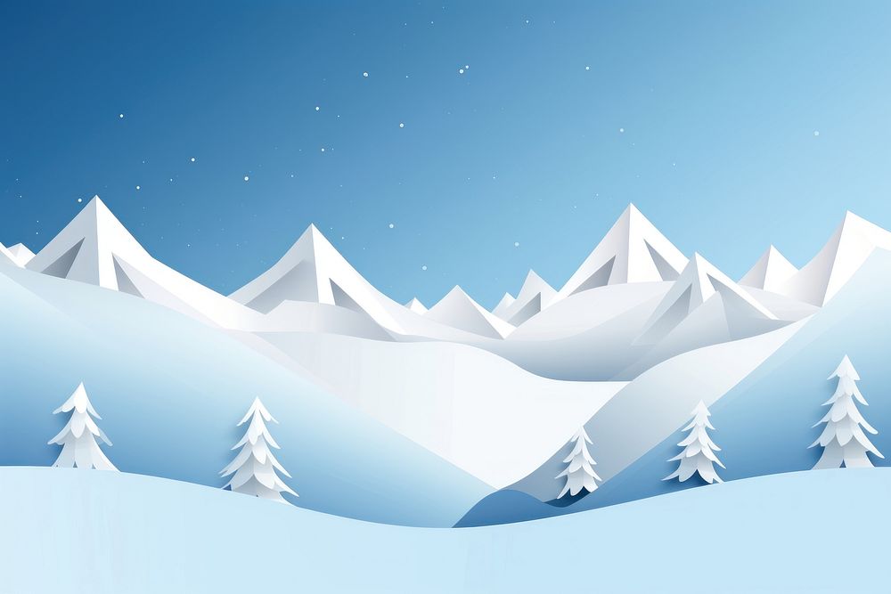 Snow Mountain mountain snow landscape. AI generated Image by rawpixel.