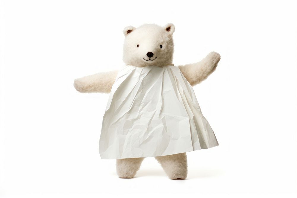 Dress white cute bear. AI generated Image by rawpixel.