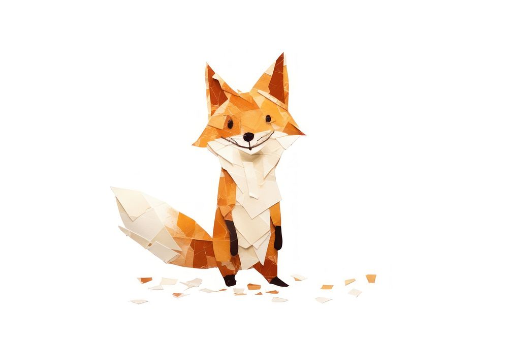 Fox animal mammal white background. AI generated Image by rawpixel.
