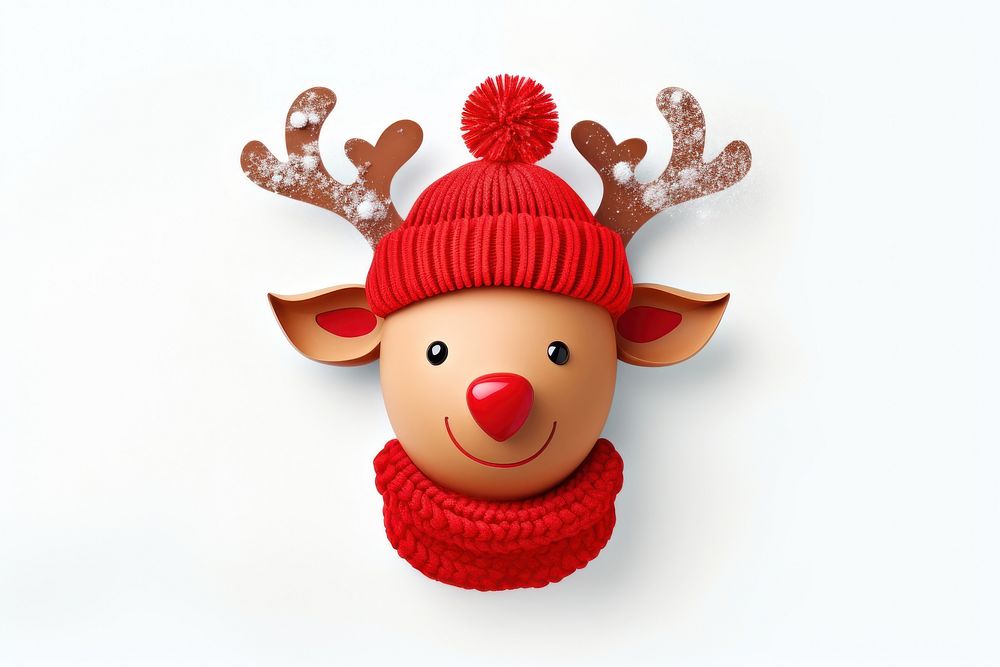 Reindeer christmas smiling cartoon. 